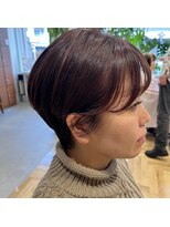 アルマヘアー(Alma hair by murasaki)&nbsp;◎耳かけショートのピンクカラー◎