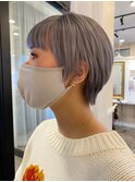 グレイアッシュ&ショートボブ