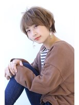 オーロ 緑地公園店(ORO)&nbsp;イメチェンローライトフォギーベージュ小顔ワンサイドショート