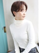 バース(BIRTH)&nbsp;天神【BIRTH】艶感ハンサムショートパーマ×チェリーブラウン