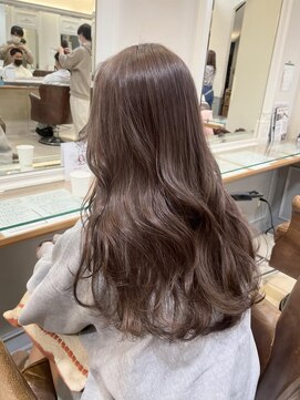 ネオリーブアイム 横浜西口店(Neolive aim) スモーキーベージュ ハイトーンロング【横浜】