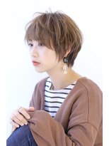 オーロ 緑地公園店(ORO)&nbsp;イメチェンローライトフォギーベージュ小顔ワンサイドショート