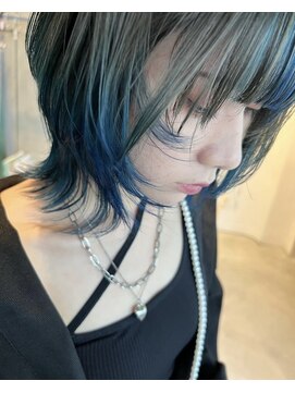 ロカリタ キョウト 河原町三条店(ROCAReTA kyoto) ブルー×カーキ