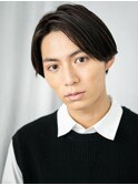 アッシュブラック正統派タイトストレートビズスタイルe名護大東