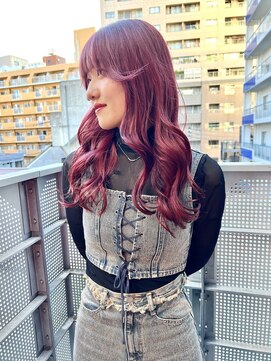 チュダック(ChuDuck) 韓国風《カシスピンク》ブリーチ/ケアブリーチ/ダブルカラー