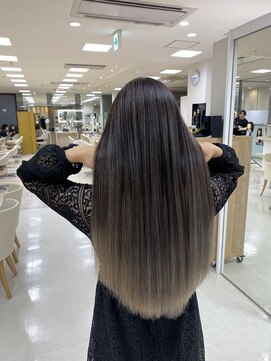 ケンジ 平塚ラスカ店(KENJE) バレイヤージュ/コントラストハイライト/外国人風/湘南/平塚