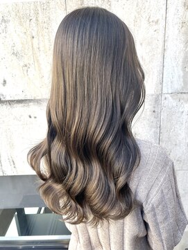 ラグーン 原宿 表参道(LAGOON) 【LAGOON】ブリーチなし/透け感カラー/オリーブグレージュ