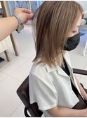 ハイライトとインナーカラーでハイトーン