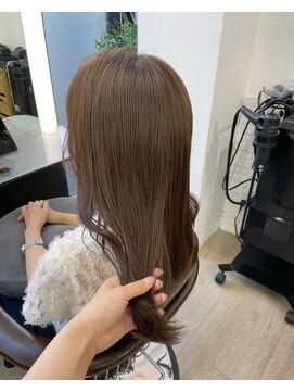 イコ 表参道原宿(ico) アッシュベージュ　ブリーチなしダブルカラー　アッシュ