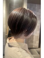 ヘアサロン アプリ(hair salon APPLI)&nbsp;暖色系カラーのショートボブ