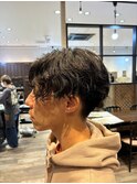 サイドバングパーマ/刈り上げ