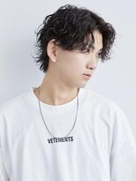 メンズ サロン ドット トウキョウ 町田店(men's salon dot. tokyo)&nbsp;波巻きパーマ×センターパートウルフ