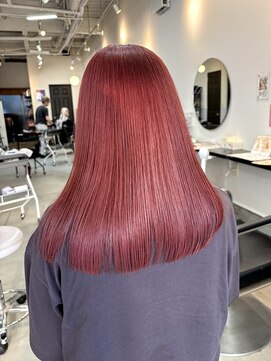 ラック 津田沼(LUCK) ピンクレッド/ダブルカラーインナーカラーケアブリーチ