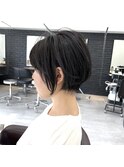 ふんわり可愛い質感◎丸みシルエットショート