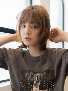 トレヘアー 京都 烏丸(tRe hair) 暗髪　くびれミディアム　20代/30代/40代