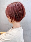 Say.ひし形ショートくびれショートローズブラウンダークレッド