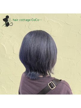 ヘアーコテージ ココ(hair cottage CoCo...) ブルーバイオレット×ウルフカット