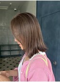 グレージュカラー透明感カラーダブルカラーケアブリーチベージュ