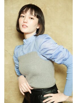 インナーカラー×ベージュ