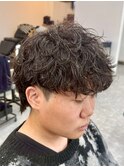宇都宮メンズカットメンズパーマツイストパーマ波巻きパーマ眉毛