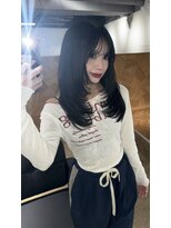 ミヨン 京都烏丸店(miyon)&nbsp;【miyon】韓国レイヤーカット×暗髪カラー×髪質改善