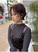 小顔見せショートパーマ