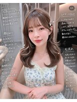 ロンド メリー 大宮(Lond merry)&nbsp;レイヤーカット/グレージュブラウン/韓国巻き/顔周りカット