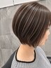 【脱白髪染め】カット＋脱白髪染めカラー＋大人ハイライト