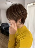 大分マッシュショート小顔ショート丸みショートヘアショとボブ