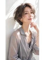 アッシュ 学芸大学店(Ash)&nbsp;ショートボブ/大人女性/グレージュ/白髪ぼかし/脱白髪染め