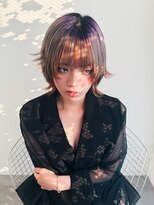 ギグスダブル 栄店(gigs double)&nbsp;デザインルーツ インナーカラー × ウルフ