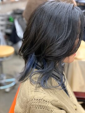 ベルクープス 天王寺店(Belle Coupes) 【ベルクープス天王寺】足立美佐恵　インナーサファイアブルー