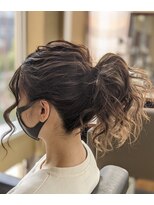 パピヨンロゼ(Papillon Rose)&nbsp;ねじり巻き　ラフポニー