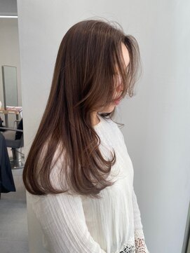 ノク(nok) ベージュミディ_エアリーミディホワイトアッシュエギョモリ