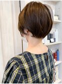 福山市 丸みエアリーショートボブなら人気キャアリーcaary