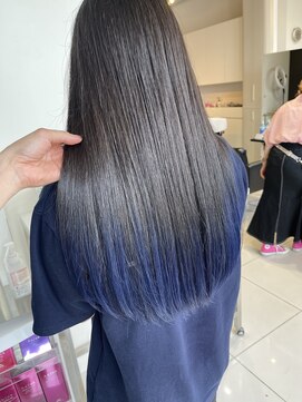 アライブ ハラジュク(ALIVE harajuku) ネイビーブルーグラデーションryota