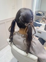 ランド 原宿表参道(LAND)&nbsp;ケアカラー/グレージュ/ヘアメ/ヘアアレンジ