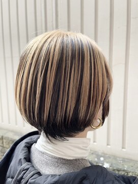 アンティーカ バイ エレノア(Antica by eleanor) 【YOSHIスタイル】アンブレラカラーショートボブ