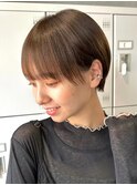 30代40代大人女性/前髪ありショートボブ/ショートヘア/髪質改善