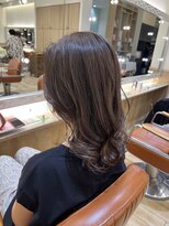 オリーブスバイネオリーブ(Olive's by neolive)&nbsp;斜めバング/グレージュカラー/デザインカラー/白髪ぼかし/新宿