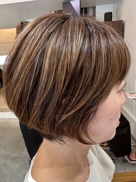 オンカラー(ON.COLOR) 大人ハイライトグレージュショート40代50代