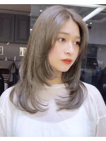 韓国レイヤー/韓国風/ボブ/髪質改善/黒髪/ブリーチなし〔池袋〕