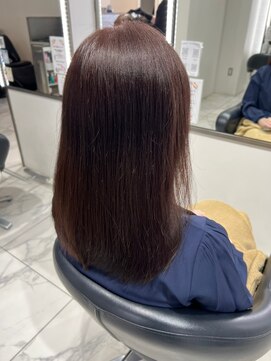 ヴァンカウンシル 一宮店(VAN COUNCIL) つるんとした指通りのいい髪質改善ストレートヘア ケアカラー#7