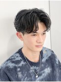 毛流れセンターパート
