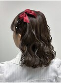 編み上げハーフツイン