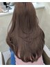 ☆抜群の透明感と艶感☆前髪&顔周りカット+ブリーチなしWケアカラー