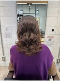 お家でも楽ちんしっかりコテ巻き風パーマ