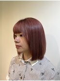 イメチェン/ホワイトブロンド/外ハネボブ/ワイドバング/南草津