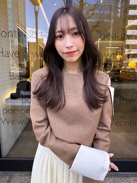 アース 一宮店(HAIR & MAKE EARTH) ワンカールレイヤー/バタフライカット/ダークグレージュ