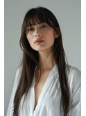 ★艶ストレート×シースルーバング